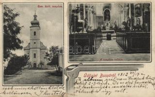Bussa, Római katolikus templom, belső / Roman catholic church interior (EK)
