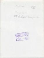 1969 Magyar Alfréd: Martinász, a szerző által feliratozott vintage fotóművészeti alkotás, 24x18 cm