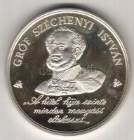 1989. "110 éves a Nagykanizsai Bank - Széchenyi" Ag 34,77g T:PP