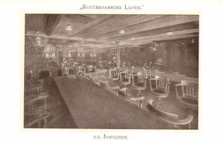 SS Insulinde, interior - 2 old postcards