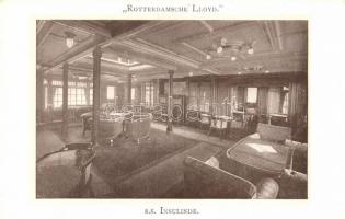 SS Insulinde, interior - 2 old postcards