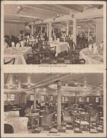 cca 1903 T.S.S. Moldavia luxus hajó. Steam Navigation Company kihajthatós levelezőlap 5db képpel. Egy oldal firkált hátul.