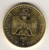 Németország 2002. 10Eur aranyozott Ag emlékpénz T:BU