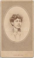 cca 1890 Gondy és Egey (Debrecen): Nagy Sándor kállósemjéni jegyző portré felvétele, vizitkártya méretben, keményhátú fénykép, 10x6 cm