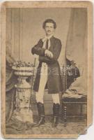 cca 1855 Lendvay Márton (1807-1858) színész, a Nemzeti Színház tagja, fotóábrázolás eddig –...