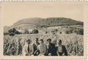 1942. július 5. Tiszavölgyi József felvételei egy balatoni kirándulásról, 11 db fénykép 6x9 cm és 5x...