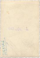 1942. július 5. Tiszavölgyi József felvételei egy balatoni kirándulásról, 11 db fénykép 6x9 cm és 5x...