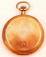 Arany (Au.) 14 K art deco Pacific zsebóra, másodperc mutatós, működő szerkezettel, 15 köves, jelzett...