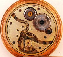 Arany (Au.) 14 K art deco Pacific zsebóra, másodperc mutatós, működő szerkezettel, 15 köves, jelzett...