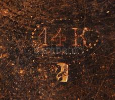 Arany (Au.) 14 K art deco Pacific zsebóra, másodperc mutatós, működő szerkezettel, 15 köves, jelzett...