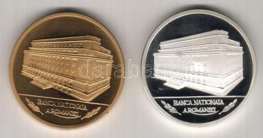 Románia 1997. "Nemzeti Bank-Múzeum" Ag 31,103g + Br párban T:PP Díszdobozban, tanúsítvánny...
