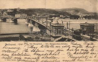 Budapest, Szent Margit híd, kiadja Ganz Antal (EK)