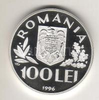 Románia 1996. 100L Ag "UNICEF" T:PP Csak 5000db!