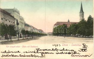 Lőcse Kőr nyugati oldala (ragasztónyom / gluemark)