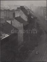 cca 1950 Botta Ferenc (1919-1968): Nagykörúti forgalom, jelzetlen vintage fotó a szerző hagyatékából, 24x18 cm