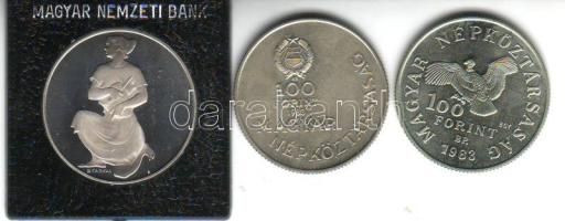 1981-83. 100Ft 3 klf FAO T:PP + Széchenyi + Bolivár T:BU