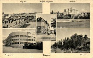 Ungvár, Régi híd, kolostor, Postapalota, vár / old bridge, cloister, post palace, castle (EB)