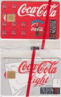 1994 2 db különféle Coca Cola telefonkártya bontatlan csomagolásban