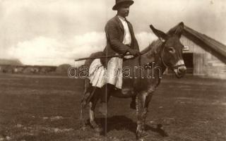 Juhász szamáron / Hungarian folklore, shepherd on donkey