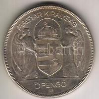1930. 5P Ag "Horthy-jobbra" T:1/2