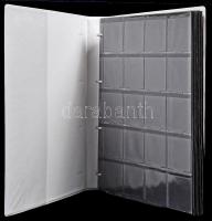 13 lapos (260 férőhelyes) érmeberakó gyűrűs dossziéban