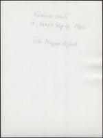 cca 1960 Magyar Alfréd: Kőműves tanuló, a szerző által feliratozott vintage fotóművészeti alkotás, 2...