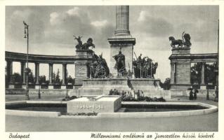 Budapest XIV. Milleniumi emlékmű, Ismeretlen hősök köre