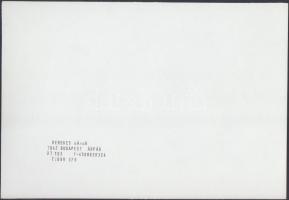 cca 1985-1990 Kerekes Gábor: Medvék Jósvafőn, pecséttel jelzett vintage fotó, 16x23 cm