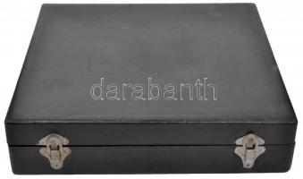 Ezüst étkészlet koffer 6 személyes. 33x34,5cm