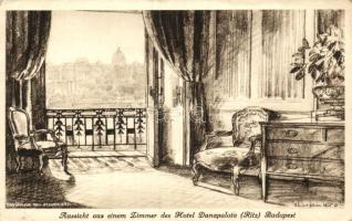 Budapest V. Hotel Dunapalota Ritz, szoba, belső (EK)