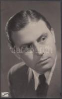cca 1935-1940 Inkey Tibor (1908-1998): Szilassy László (1908-1972) színész matricával jelzett vintage portré fotója, 23x5x14,5 cm