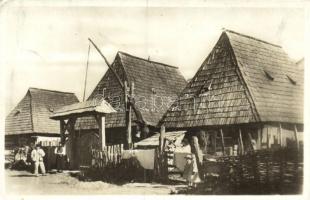 Podkarpatská Rus, chaty / Carpathian Ruthenian folklore, cottages (EK)