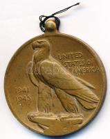 Amerikai Egyesült Államok 1942. "Amerikai Hadjáratért Érem" Br kitüntetés mellszalag nélkül T:2 USA 1942. "American Campaign Medal" Br decoration without ribbon C:XF