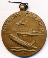 Amerikai Egyesült Államok 1942. "Amerikai Hadjáratért Érem" Br kitüntetés mellszalag nélkü...