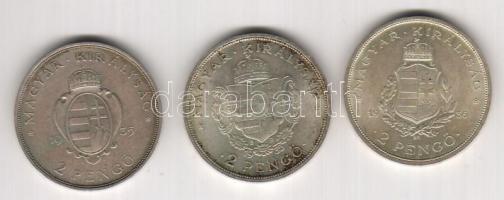 1935-36. 2P Ag "Pázmány+Rákóczi+Liszt" sor T:2