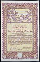 Budapest 1917. "A magyar korona országai, 5-1/2%-kal kamatozó járadékkölcsön - államadóssági kötvény" 10.000K-ról szelvényekkel, szárazpecséttel T:I- hajtatlan