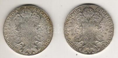 Ausztria 1780SF "M.Theresia" Thaler Ag (2x)utánveret T:1/2
