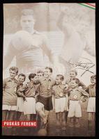 Aranycsapat poszter, a csapattagok fényképével és nyomtatott aláírásaikkal, 59,5×40,5 cm