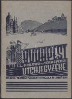 1938 Budapest és elővárosainak utcajegyzéke, Bp., Magyar Királyi Térképészeti Intézet