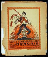 1927 Magyarország etnikai réképe. Carte ethnographique de la Hongrie. Bp., Magyar Királyi Térképésze...