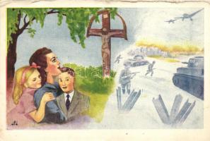 Romantikus II. világháborús katonai képeslap / WWII greeting card s: Ottó