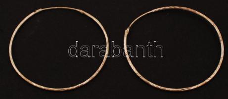 Ezüst (Ag.) fülbevaló, jelzett, nettó: 1.3 g