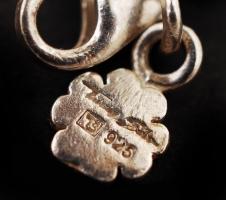 Ezüst (Ag.) lóhere és 18 mintájú medál, jelzett, nettó: 2.9 g