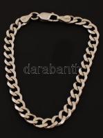 Ezüst (Ag.) karkötő, jelzett, h: 19cm, nettó: 4.4 g