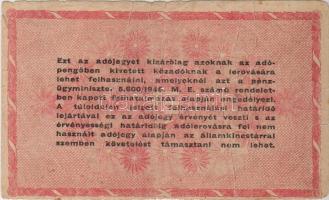 1946. 1000.000Adópengő erős papírráncokkal T:III