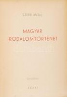 Szerb Antal: Magyar irodalomtörténet. Bp., 1943, Révai. Kicsit laza félvászon kötésben, jó állapotba...