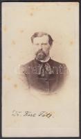 Dr. Karl Játz, keményhátú, régi fénykép. Pesky és Gévay Műterem. 10x6cm