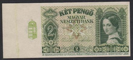 1940. 2P bal ívszél zöld festékcsíkkal! T:I