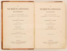 Roscher Vilmos: A nemzetgazdaság alaptanai. Kézi- és olvasókönyv üzletemberek és a tanuló ifjúság számára. Bp., [1912], Lampel Róbert. Kicsit laza félvászon kötésben, egyébként jó állapotban.