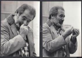 Erdős Péter 2db fénykép. Pepita kalendárium felirattal. Magyar Ifjúság pecséttel. Fotó: Szabó Sándor. 10x15cm